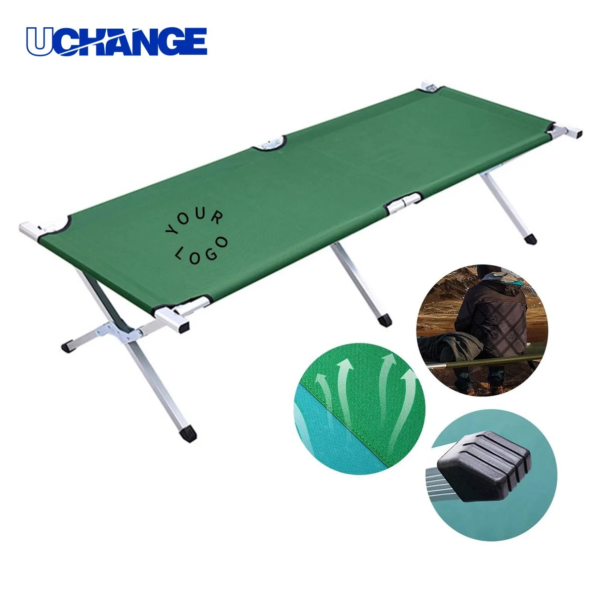 Outdoor Portable Camping Cot with X Frame Design 1
