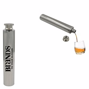2oz Flat Bottom Tube Flask