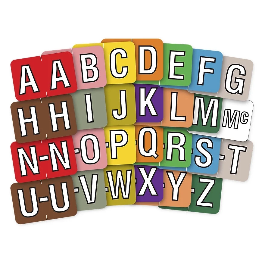 Labels, End Tab Alpha 1