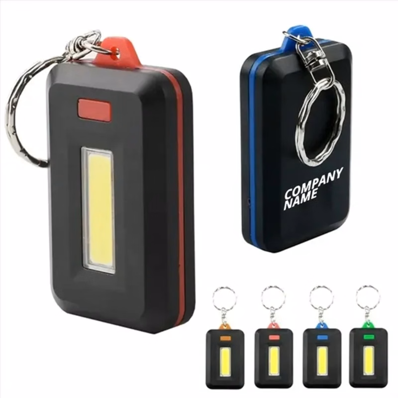 Mini COB Flashlight Keychain