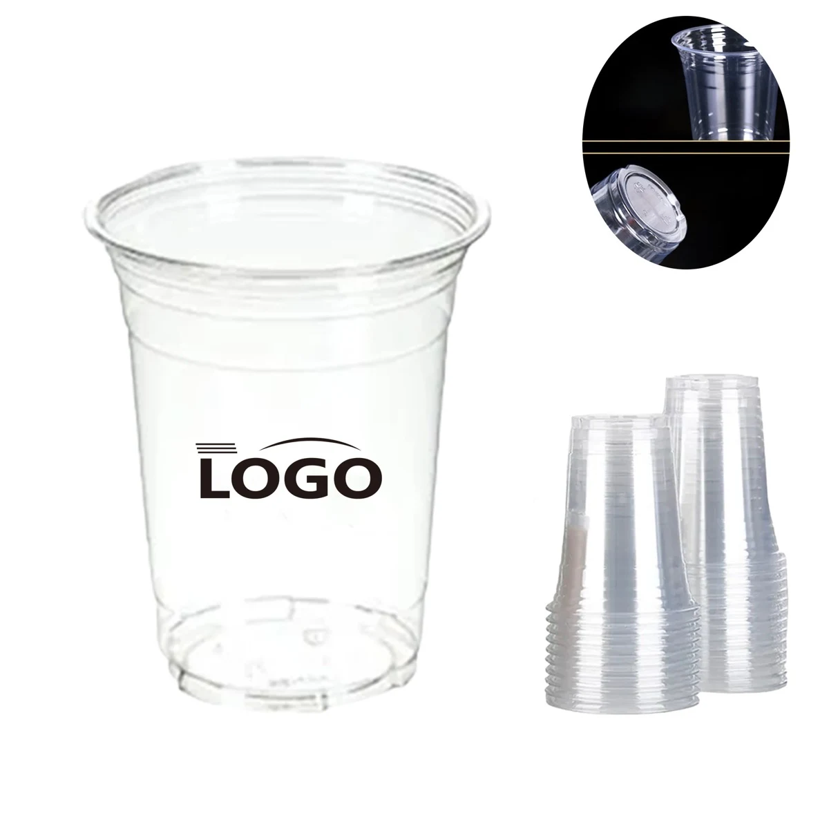 16oz PET Clear Disposable Cup 1
