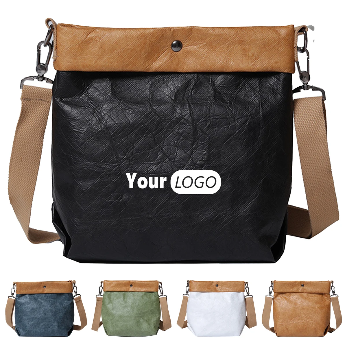 Tyvek Large Capacity Retro Shoulder Bag 1