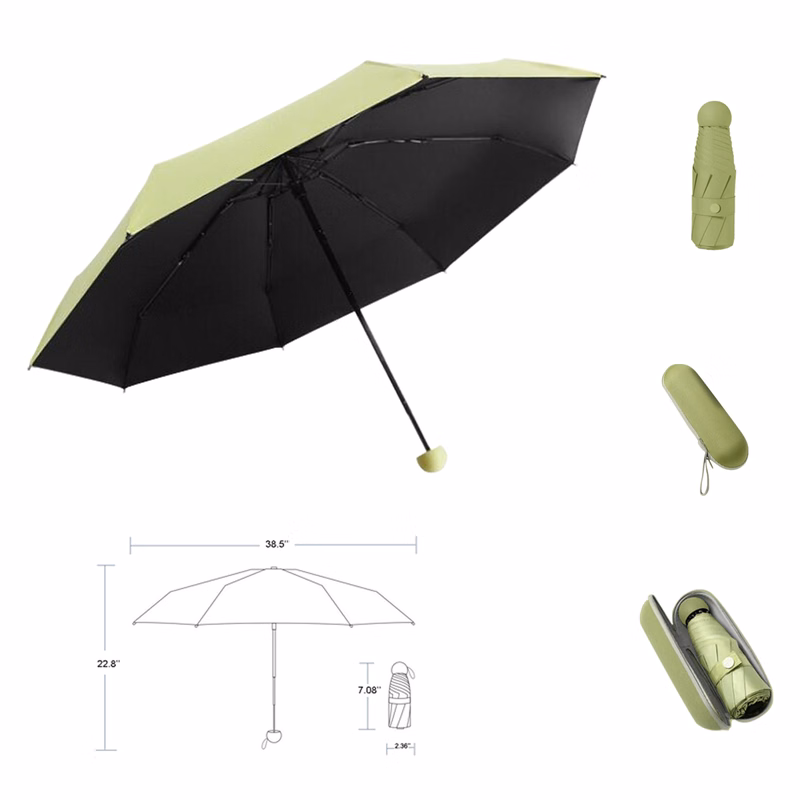 8K And UPF 50+ Foldable Pocket Parasol