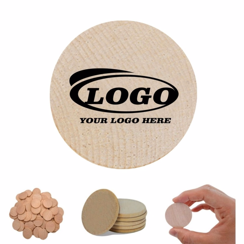 Wood Game Token 1.5" Wooden Nickel