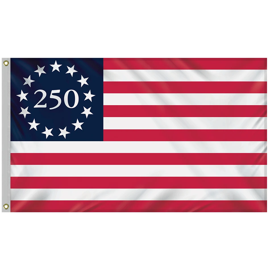 3' X 5' BETSY ROSS AMERICA 250TH POLY-COTTON FLAG 1