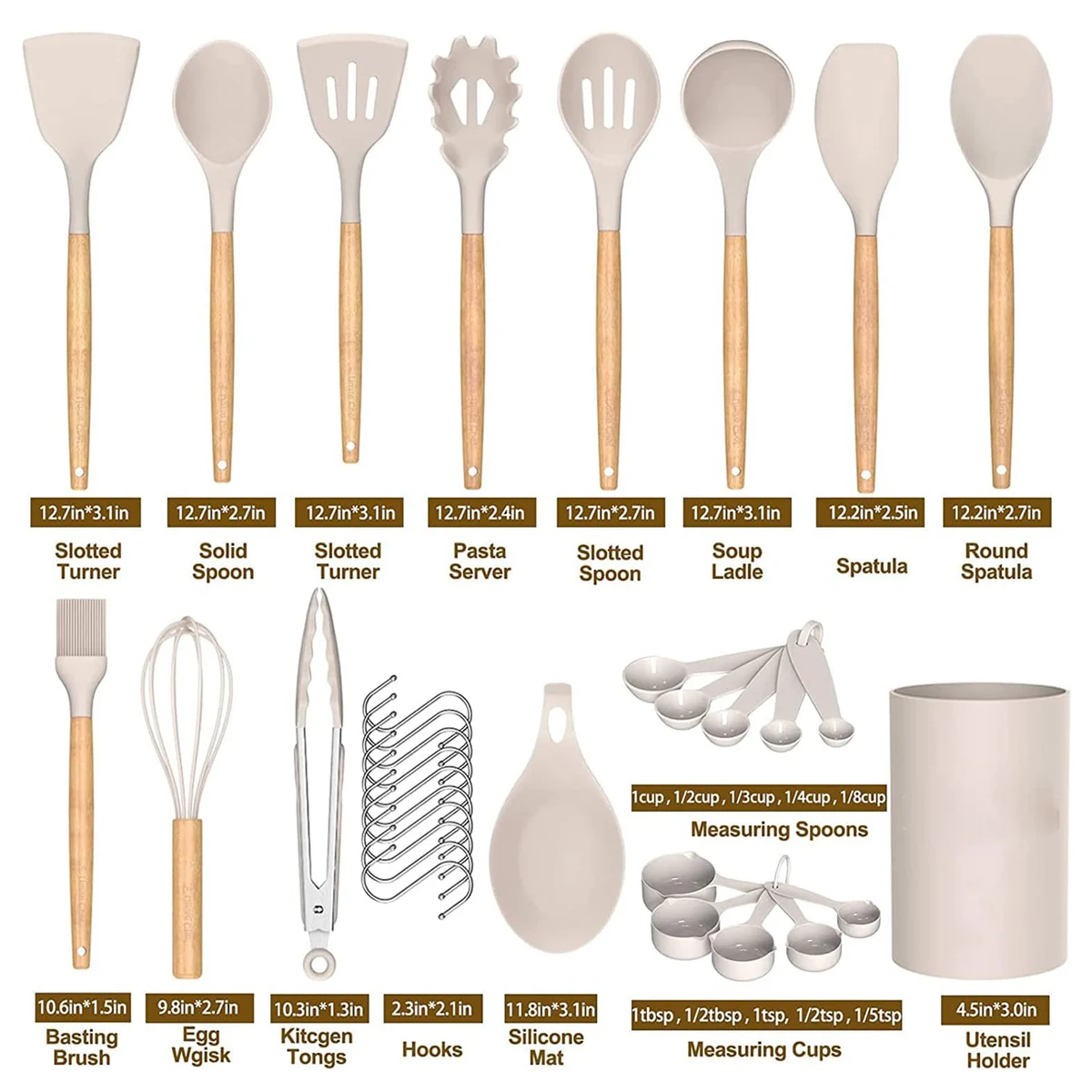 33 pcs Kitchen Cooking Utensils Set 1
