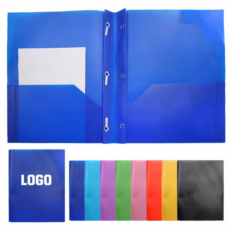 Custom Plastic Folder with Two Pockets