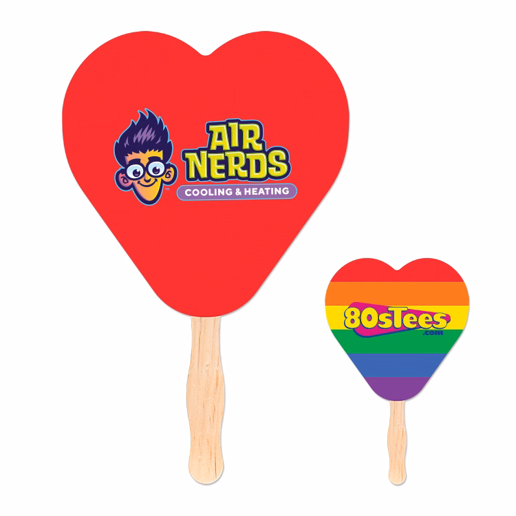 Heart Shaped Hand Fan