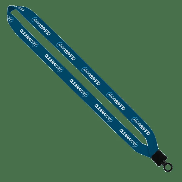 3/4" rPET Dye-Sublimated Lanyard with Plastic Clamshell and O-Ring 1