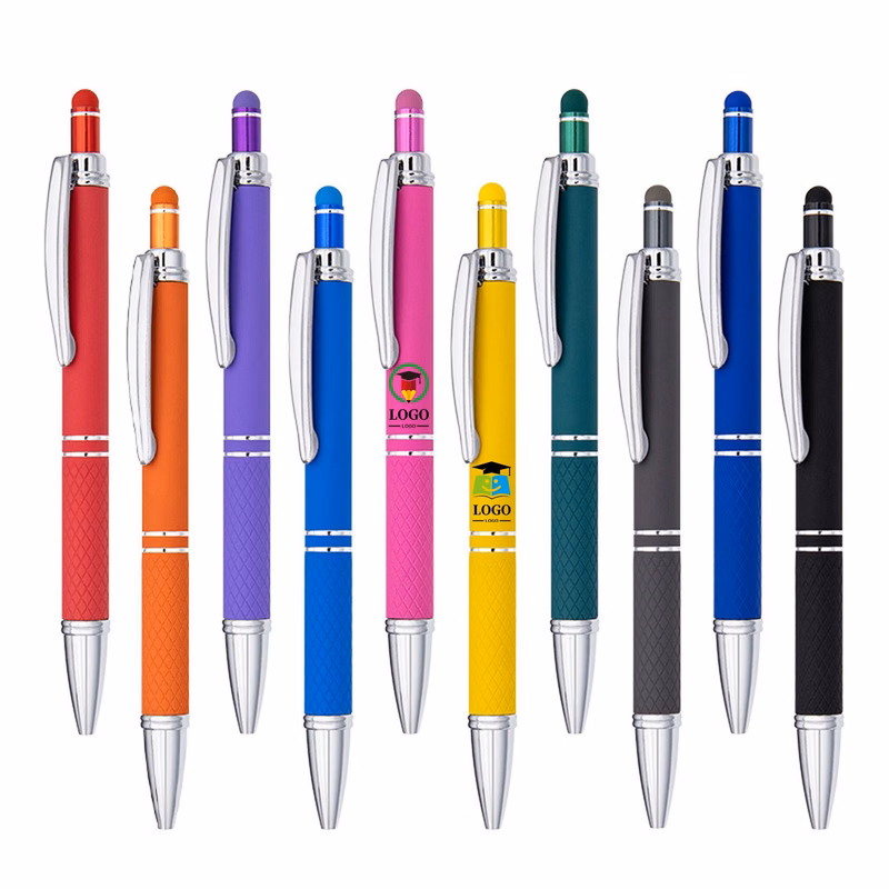 Soft Touch Diamond Stylus Pen With Rose Gold Trim