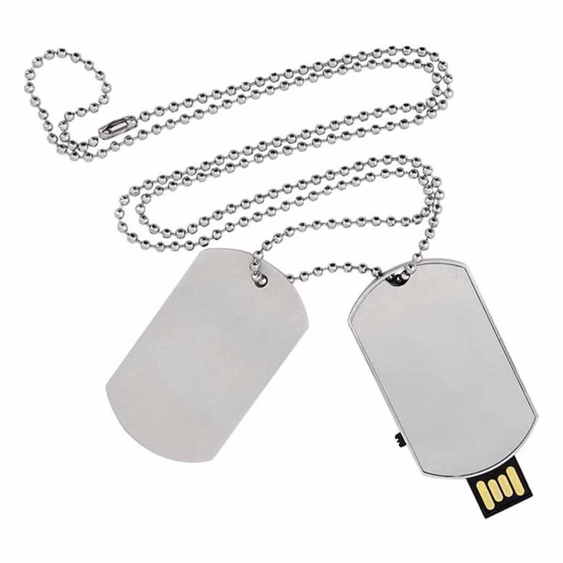 Metal Dog Tag USB Drive (1 GB)
