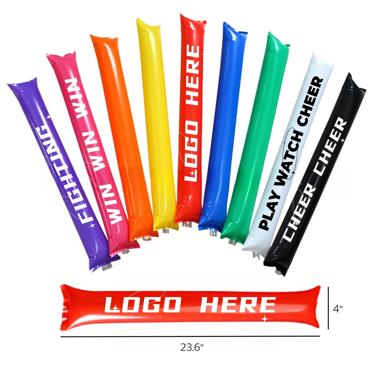Reusable Cheering Thicken Inflatable Thunder Stick MOQ100 1