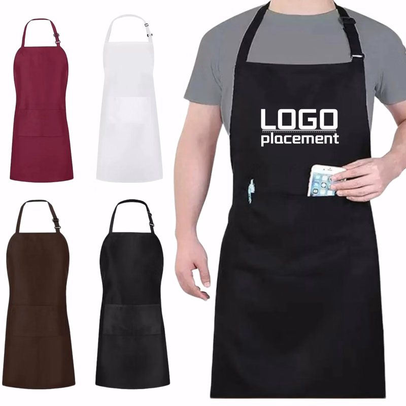 Cross-Back Waterproof Kitchen Apron Adjustable Catering
