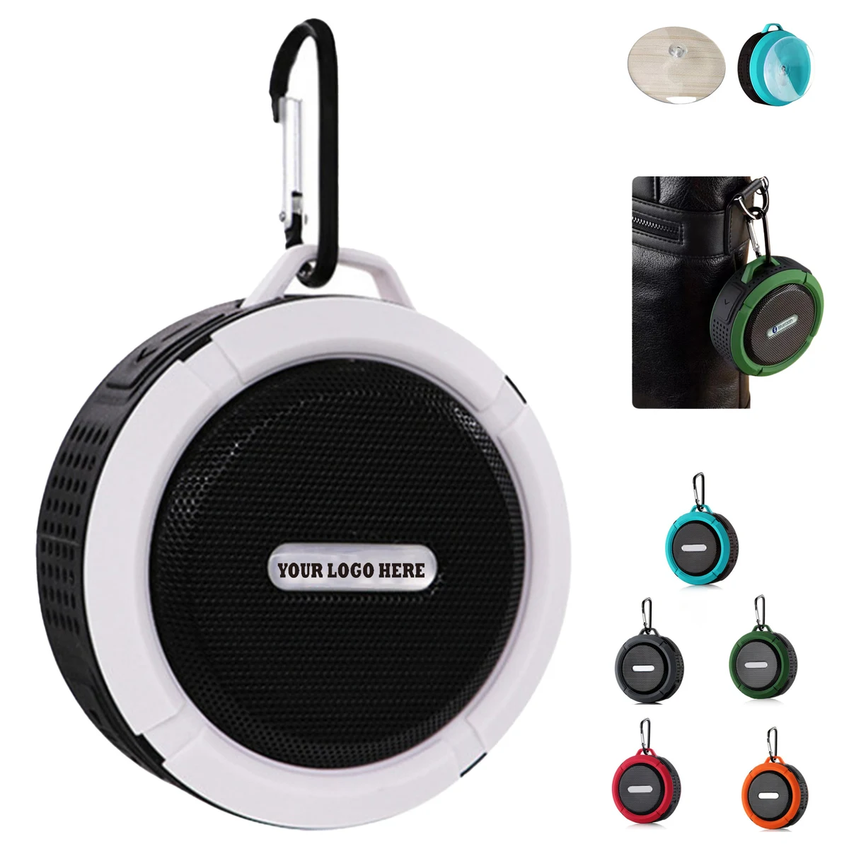 Portable Wireless Bluetooth Speaker with Suction Cup 1