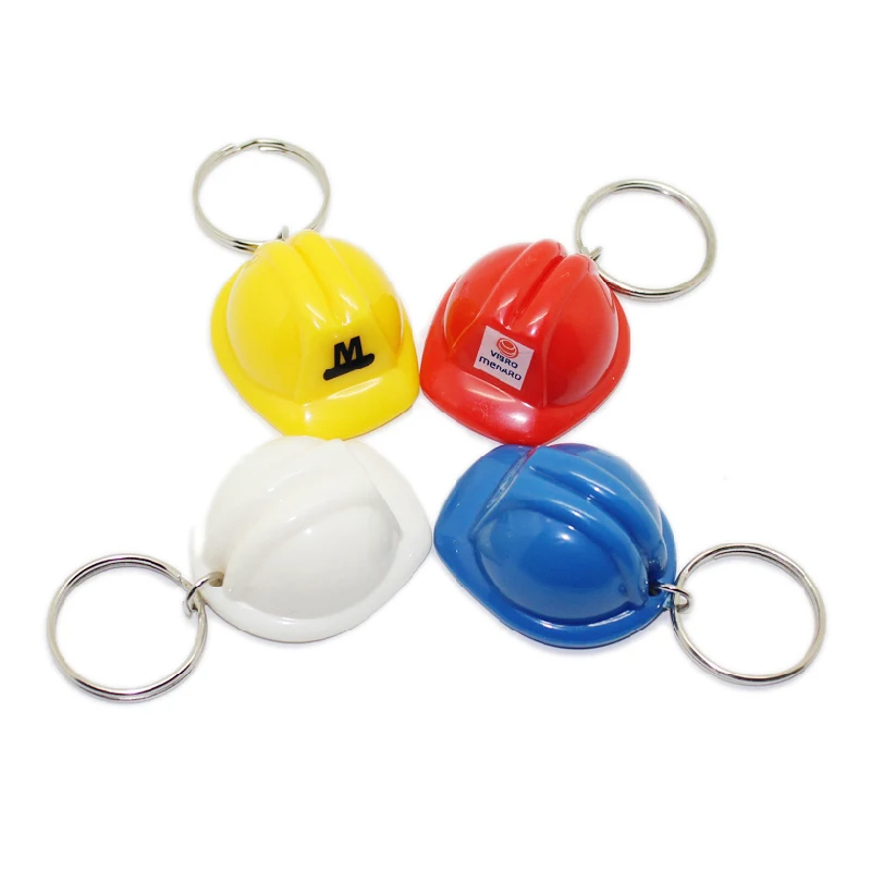 Plastic Safety Helmet Key Chain 1