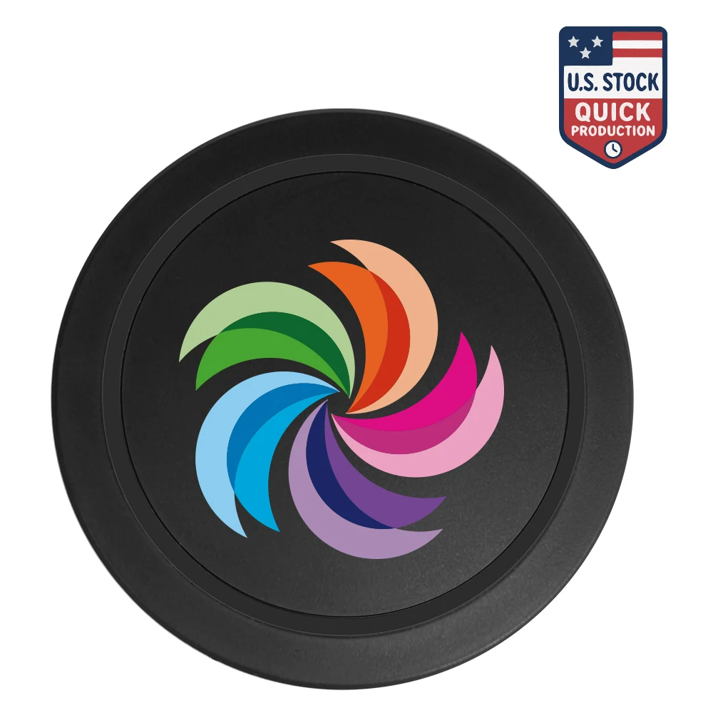 Qi Certified 10W Fast Wireless Charger With Non-Skid Ring Bumper 1