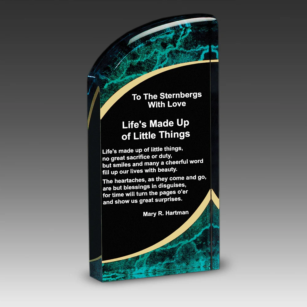 Radiance Marble Graphic Award (3"x7"x1") 1
