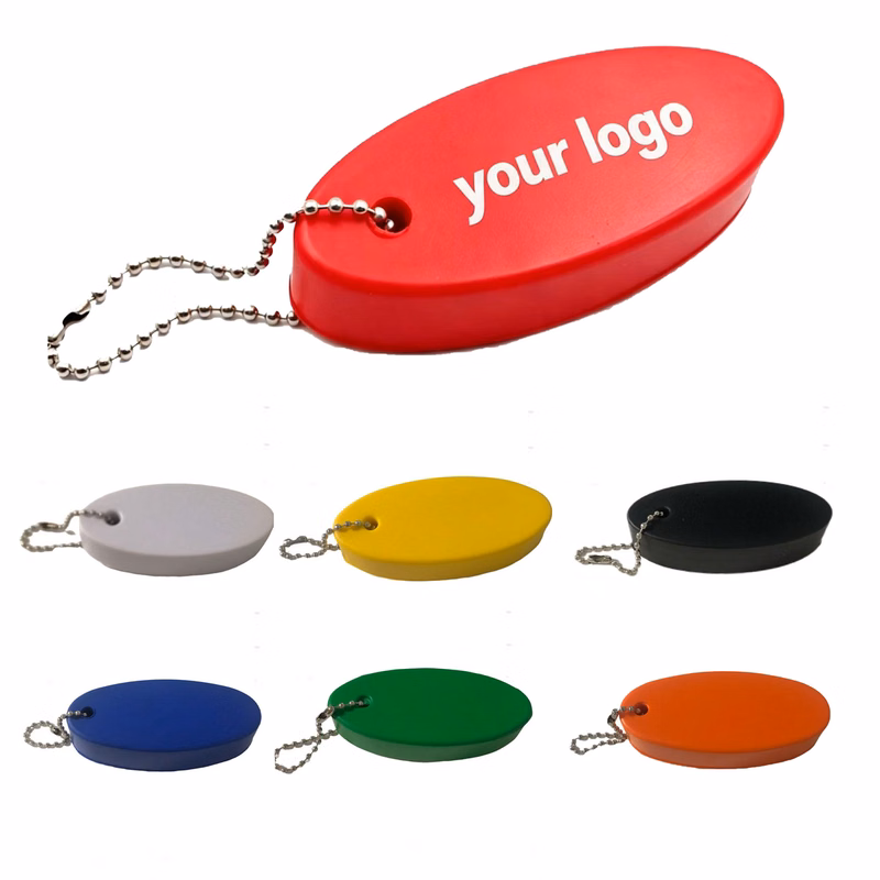 EVA Floating Oval Keychain