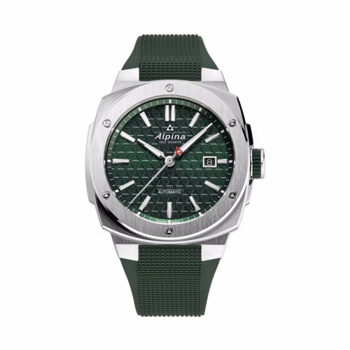 Alpina Men's Alpiner Extreme Automatic Green Rubber Strap Watch
