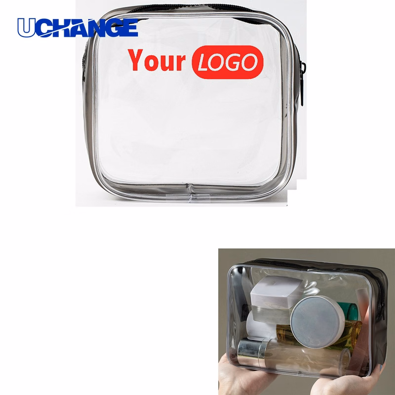 PVC Zippered Transparent Cosmetic Bag