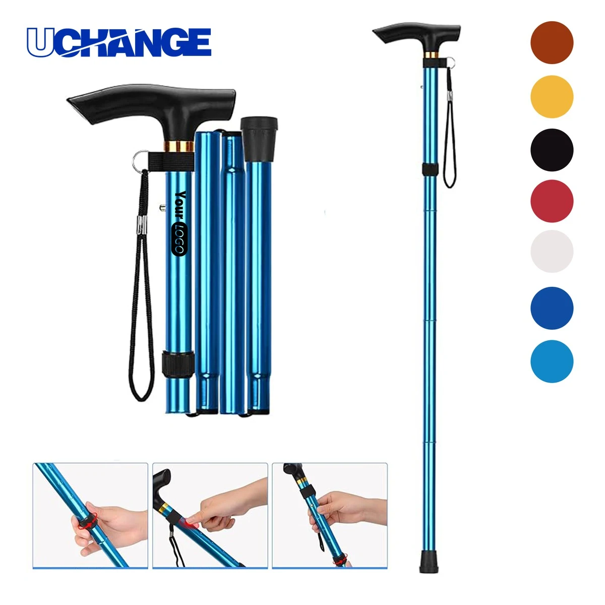 Collapsible Travel Cane Tool for Support 1