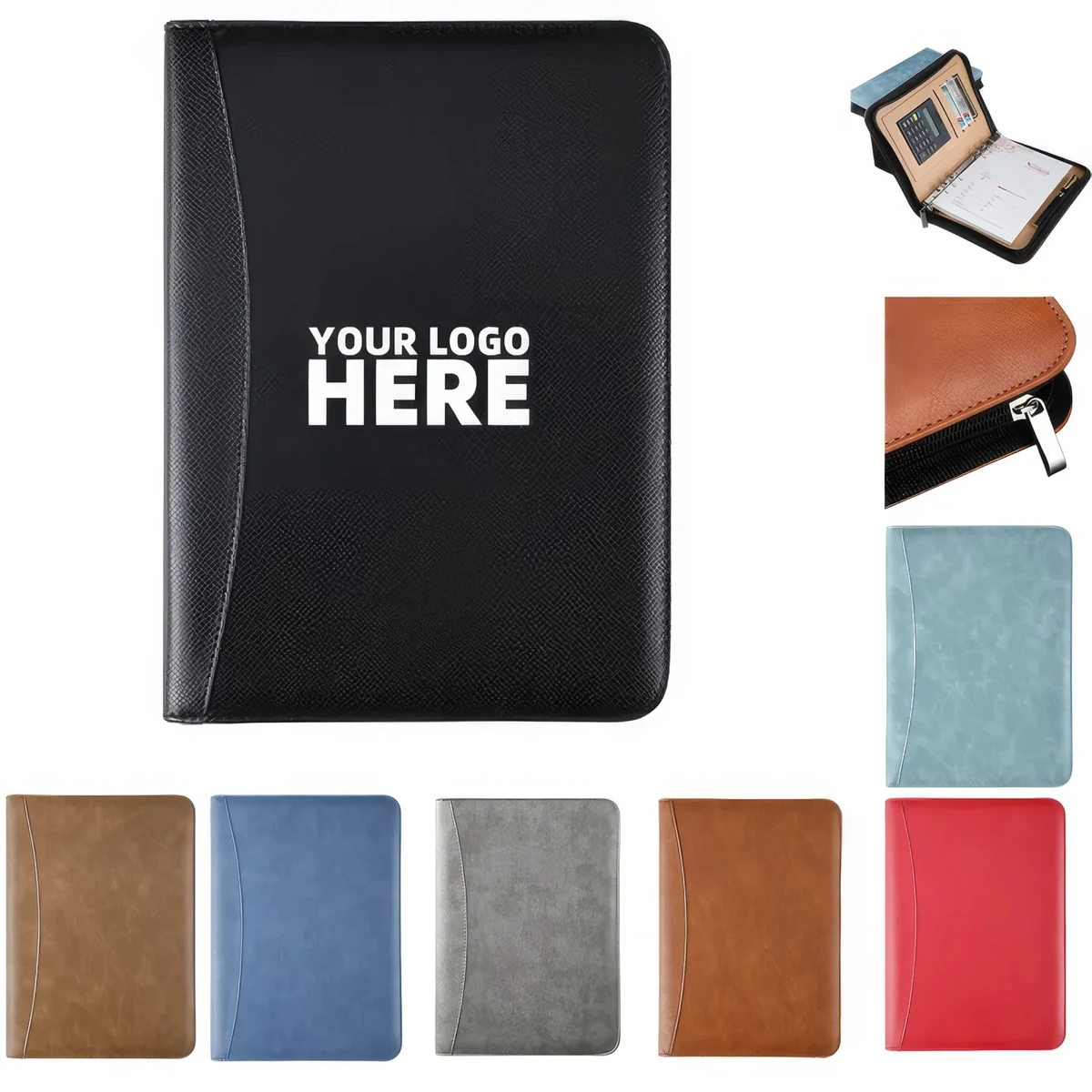 A5 Loose Zipper Computer Notebook 1