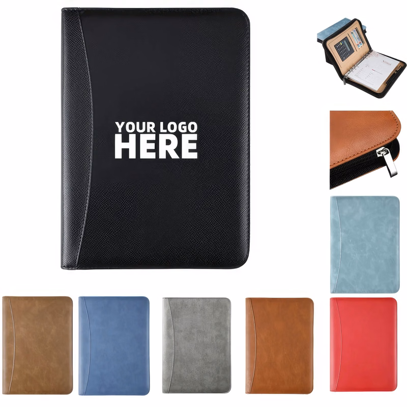 A5 Loose Zipper Computer Notebook