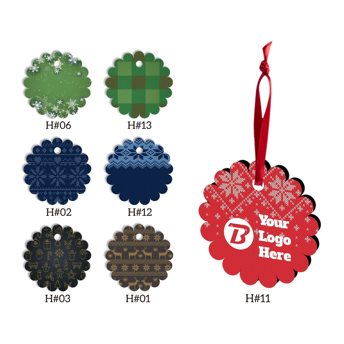 Free Shipping Full Color Christmas Ornament - Flower 1