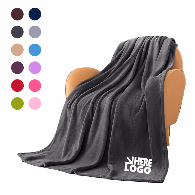 39" x 28" Double-Sided Fleece Throw Blanket