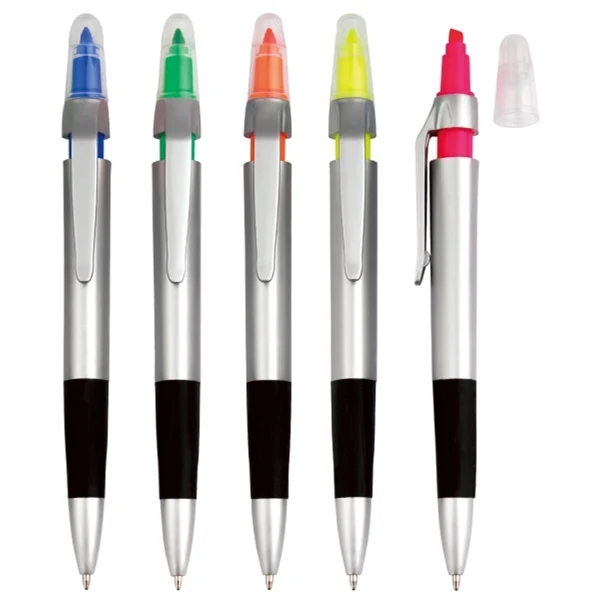 Slim Highlighter With Ballpoint Pen 1