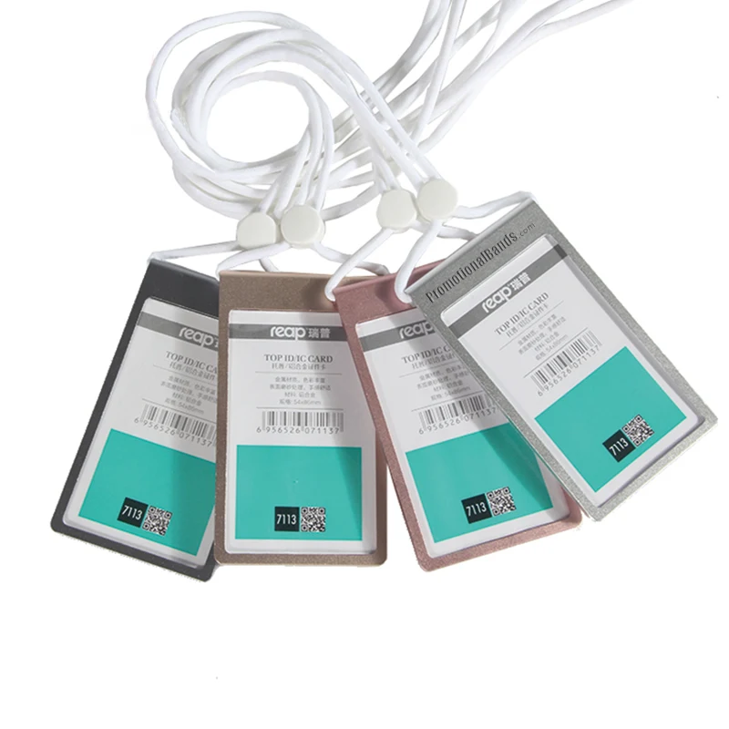 Aluminum ID Badge Holder with Neck Cord 1