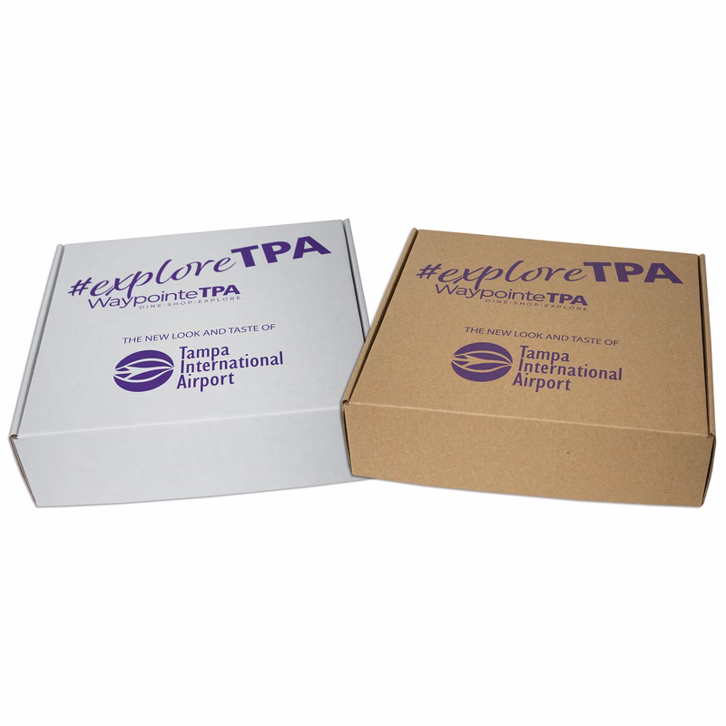 11" x 10 1/2" x 3" - E-Flute Outside Tuck Box