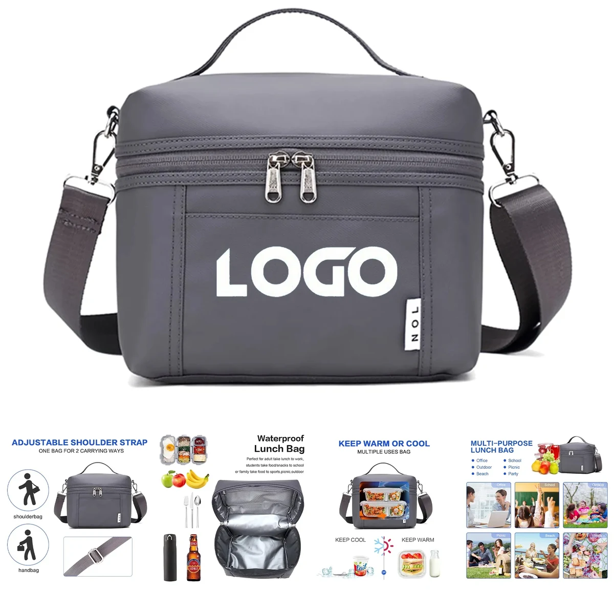 Natural Organic Lifestyle Insulated Lunch Bag 1