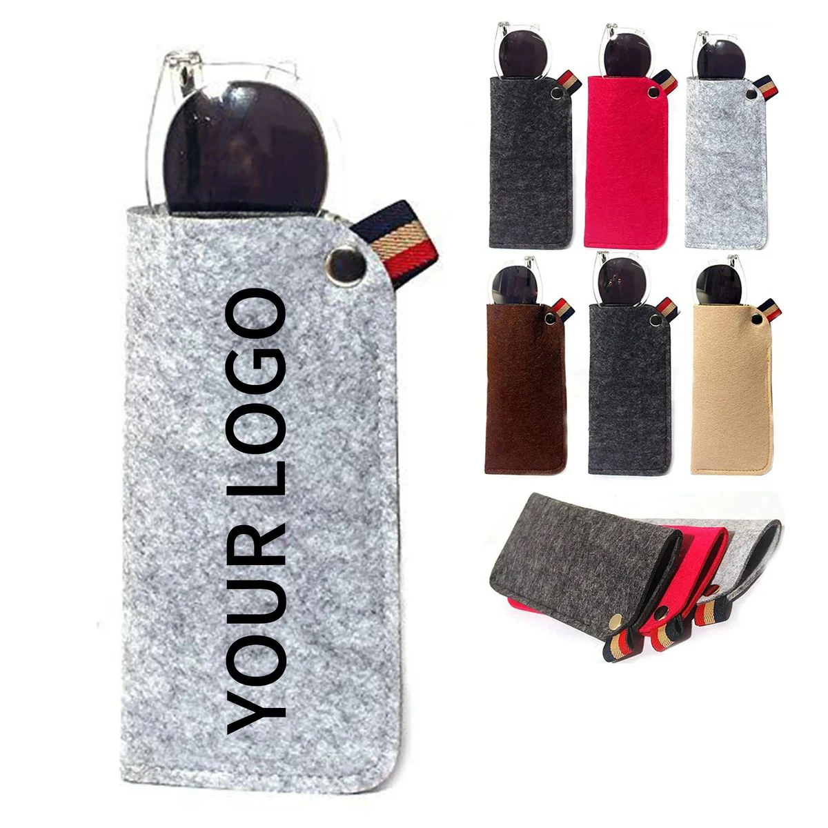 Compact Felt Sunglass Sleeve for Travel Use 1