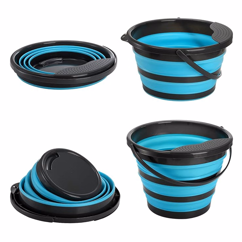 170oz Collapsible Water Container Bucket W/ Han