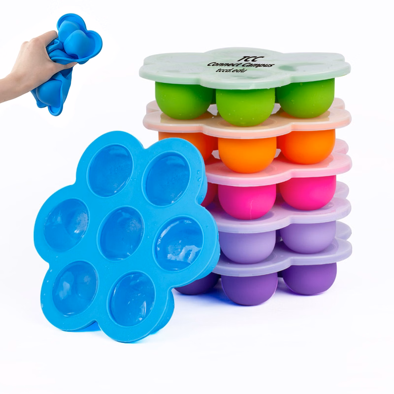 Custom 7 Holes Silicone Baby Food Storage