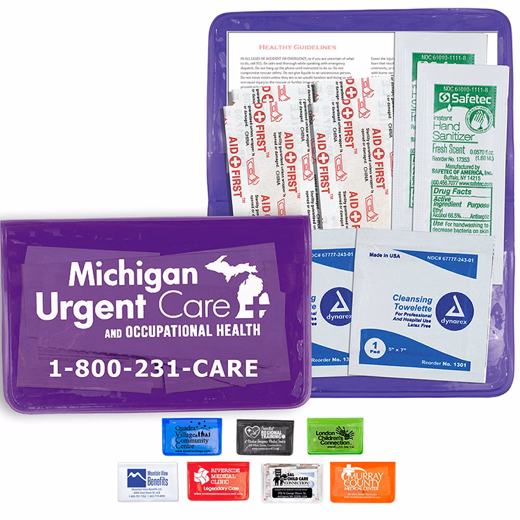 "MESS-NO-MORE XL" 10 Piece Stay Clean First Aid Kit