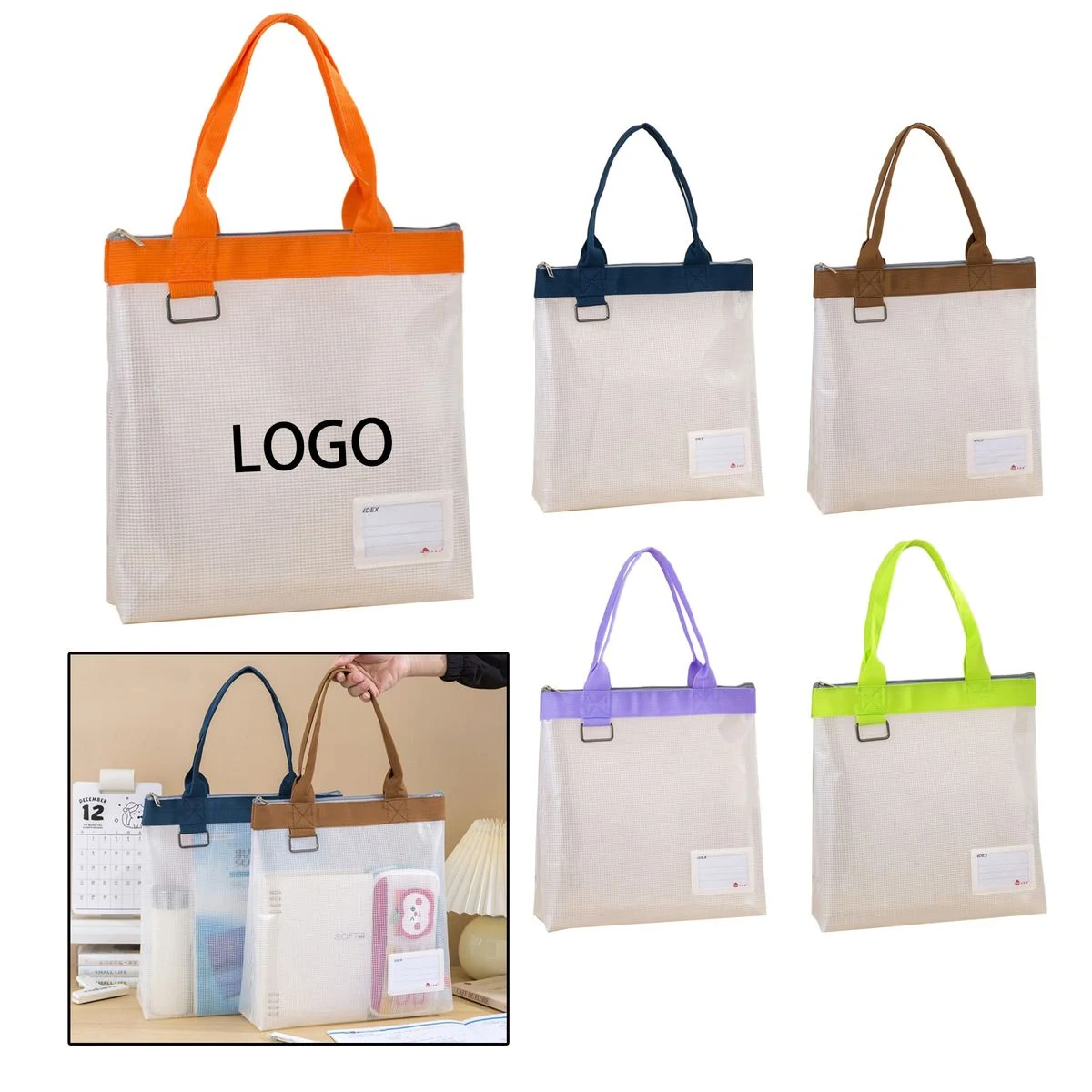 EVA Transparent Document Storage Tote Bag 1