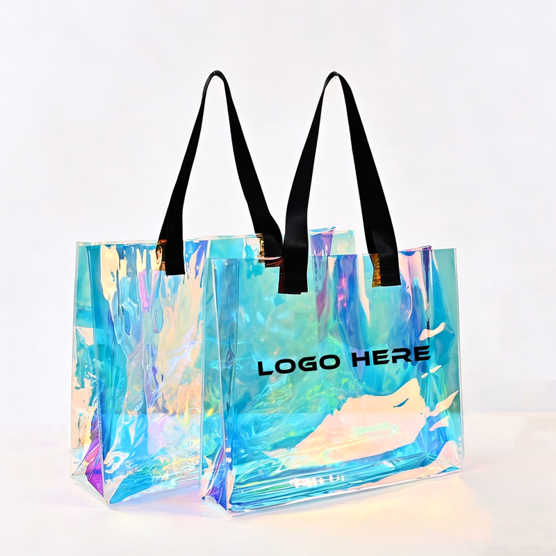 Clear Holographic PVC Tote Bag