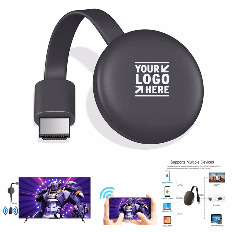 4K 1080P WiFi Streaming Movies HDMI Display Dongle Adapter Live TV Receiver from Phone PC