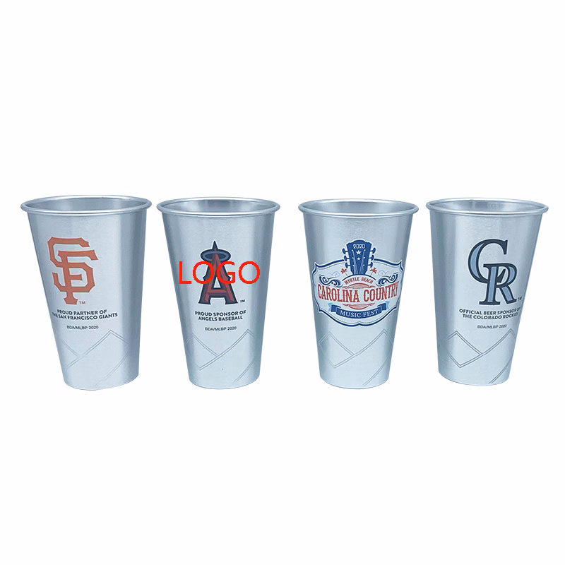 22 Ounces Aluminum Bar Mugs Cold-Drink Tumblers
