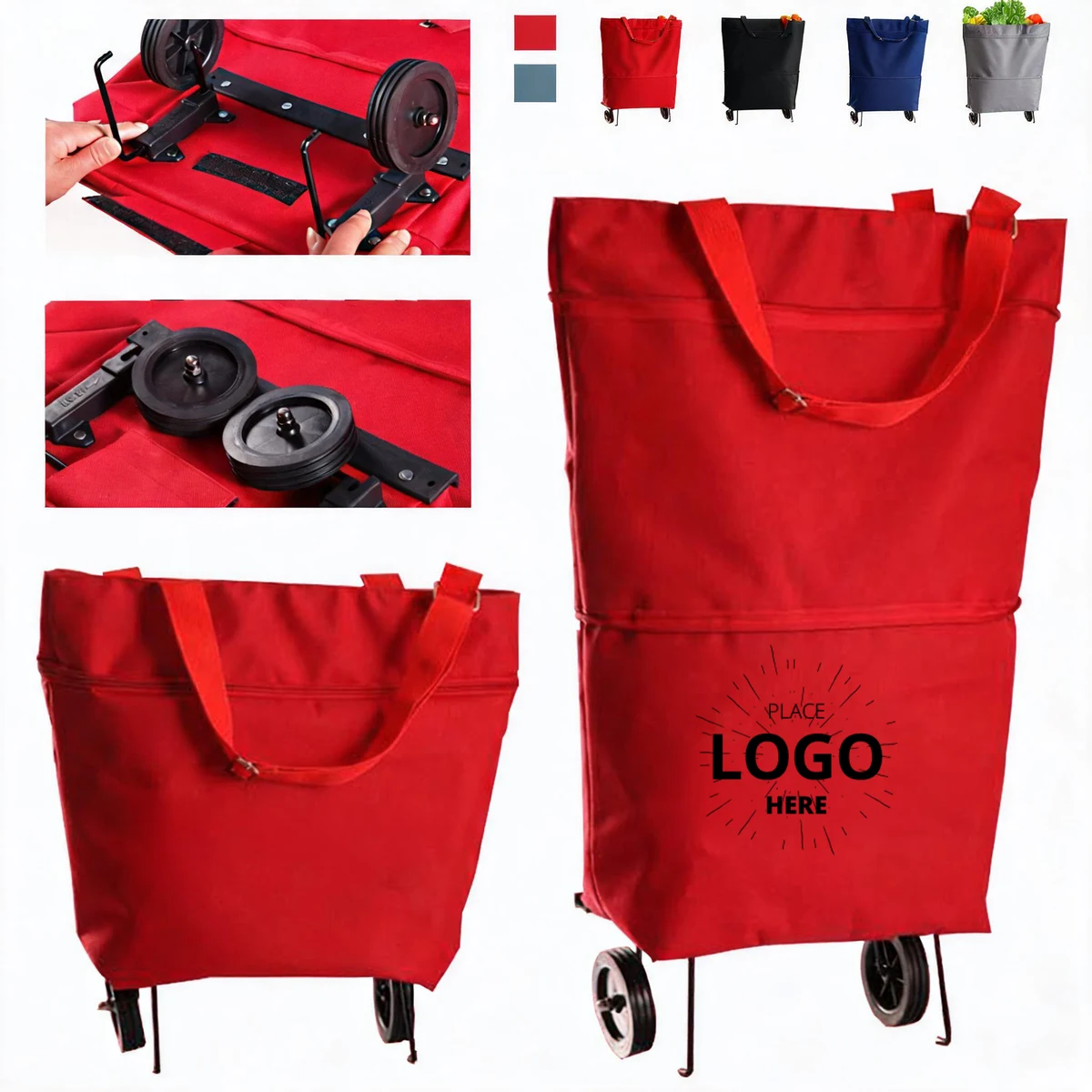 Expandable Wheeled Shopping Tote 1