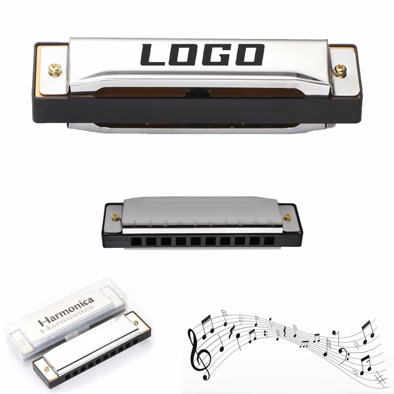 10 Hole C Key Diatonic Blues Harmonica