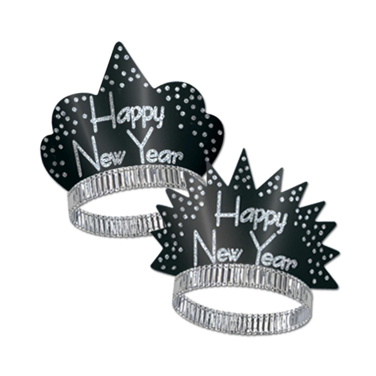Black & Silver Sparkling Tiaras 1