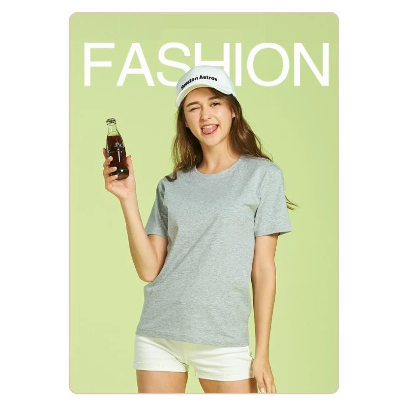 190g pure cotton combed T-shirts Stock 1