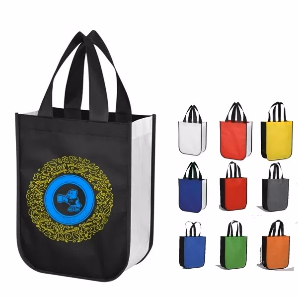 Custom Water-Resistant Non-Woven Tote Bag with Full Color — Branded Shopping Gift