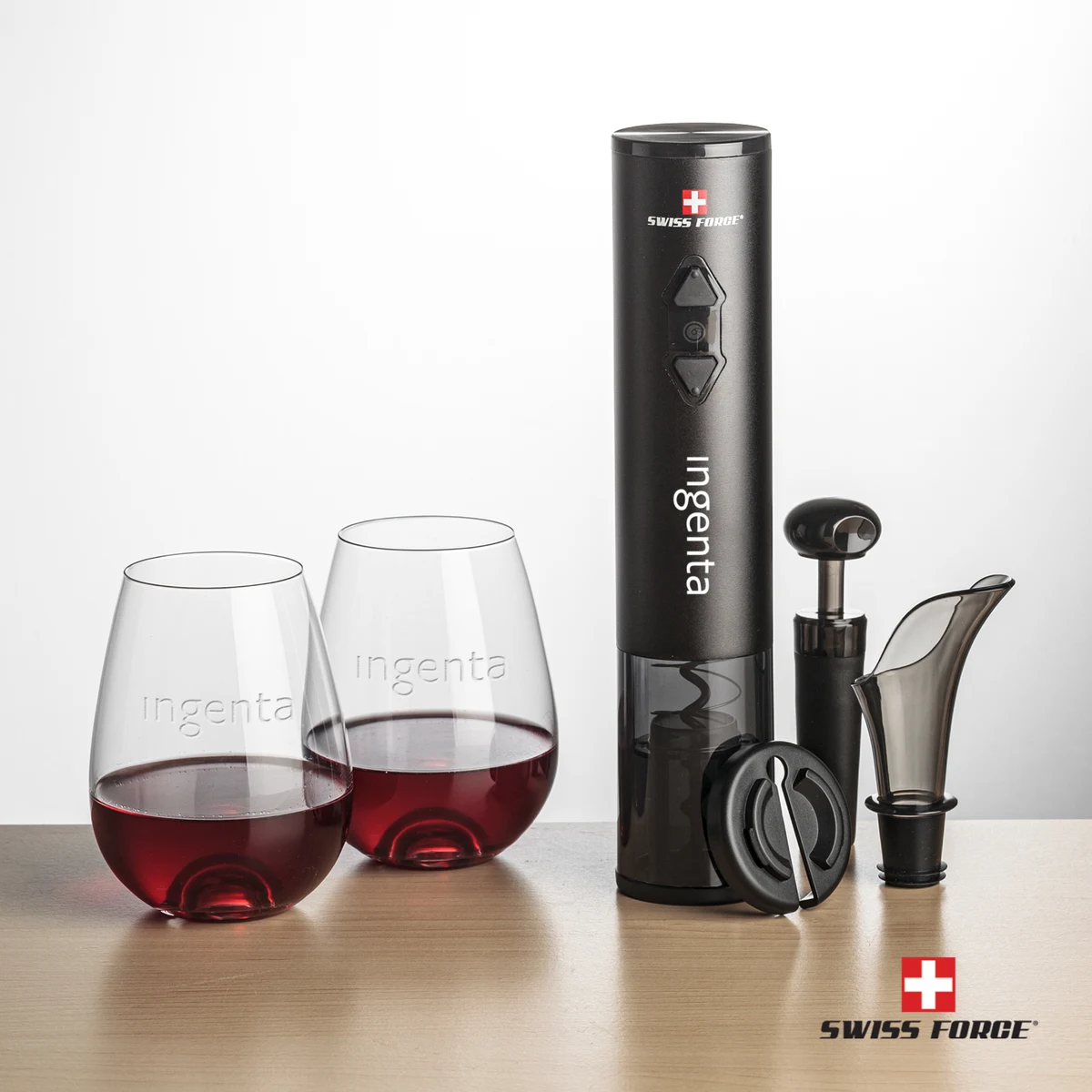 Swiss Force® Opener Set & Edderton Stemless Wine 1