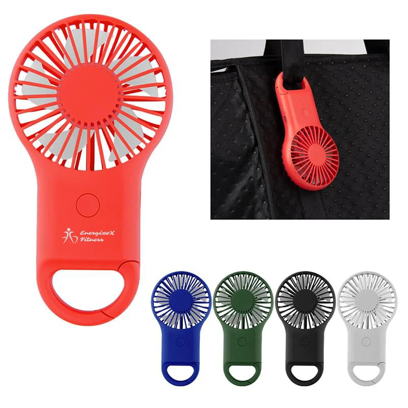 Handheld Fan With Carabiner 1
