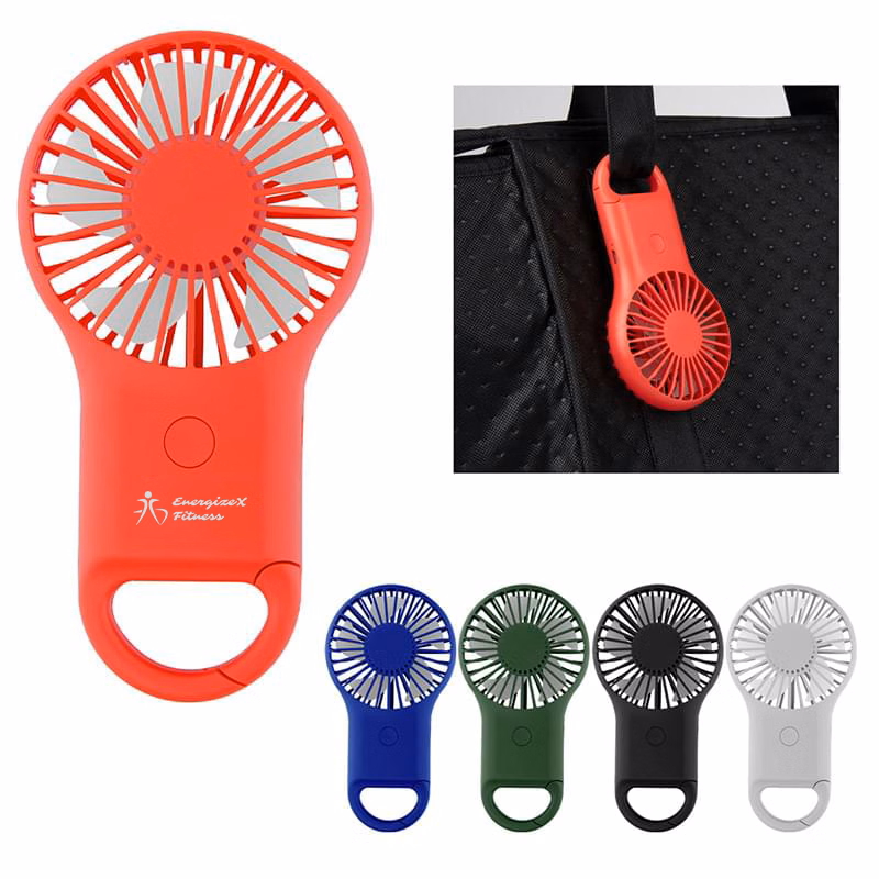 Handheld Fan With Carabiner
