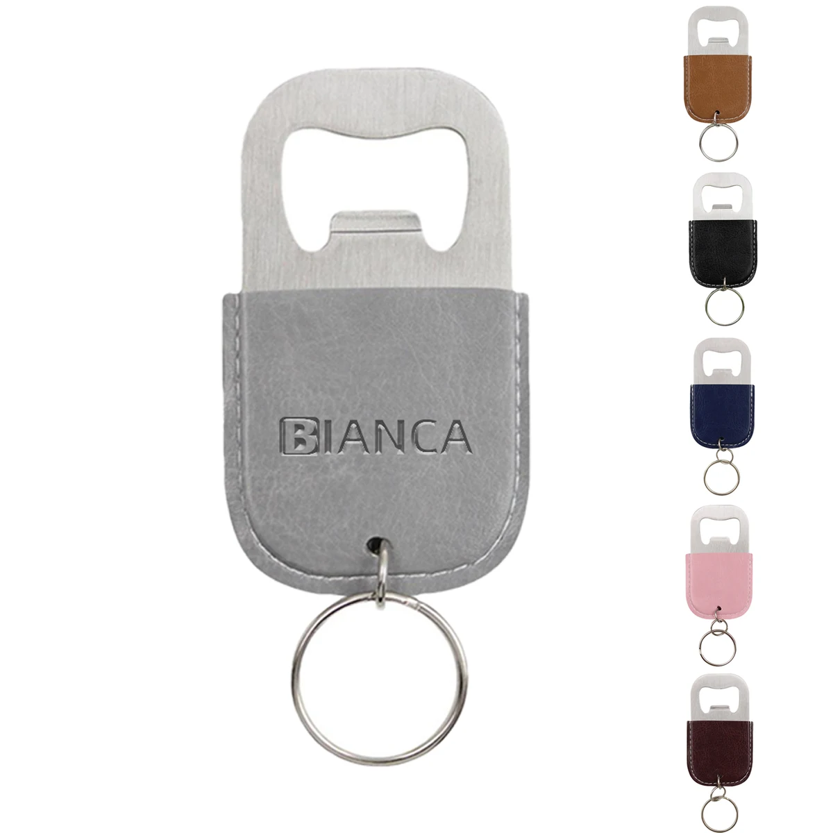 Bottle Opener w/Leather Cover 1